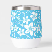 BLAUW HAWAII PATROON IN BLAUW (Achterkant)