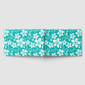 BLAUW HAWAII PATROON IN BLAUWGROEN GASTENBOEK (Volledig)