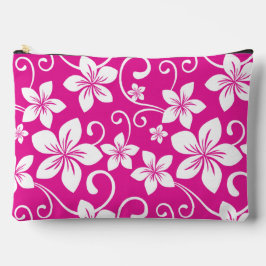 BLAUW HAWAII PATROON IN HEET ROZE ETUI