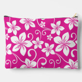 BLAUW HAWAII PATROON IN HEET ROZE ETUI (Achterkant)