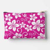BLAUW HAWAII PATROON IN HEET ROZE ETUI (Achterkant)