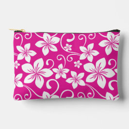 BLAUW HAWAII PATROON IN HEET ROZE ETUI