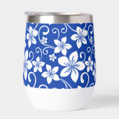 BLAUW HAWAII PATROON IN KONINKLIJK BLAUW (Rechts)