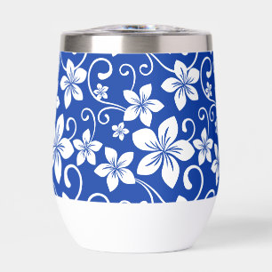 BLAUW HAWAII PATROON IN KONINKLIJK BLAUW