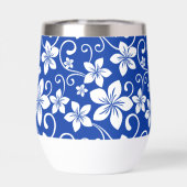 BLAUW HAWAII PATROON IN KONINKLIJK BLAUW (Achterkant)