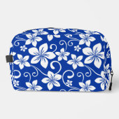 BLAUW HAWAII PATROON IN KONINKLIJK BLAUW TOILETTASJE (Voorkant)