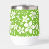 BLAUW HAWAII PATROON IN LIMOEN (Voorkant)