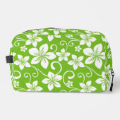 BLAUW HAWAII PATROON IN LIMOEN TOILETTASJE (Voorkant)