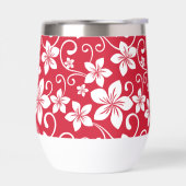 BLAUW HAWAII PATROON IN ROOD (Links)