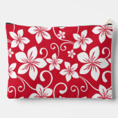 BLAUW HAWAII PATROON IN ROOD ETUI (Achterkant)