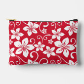 BLAUW HAWAII PATROON IN ROOD ETUI (Voorkant)