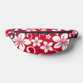 BLAUW HAWAII PATROON IN ROOD HEUPTASJE (Liggend)