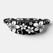 BLAUW HAWAII PATROON IN ZWART HEUPTASJE (Liggend)