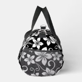 BLAUW HAWAII PATROON IN ZWARTE DUFFLE TAS (Rechts)