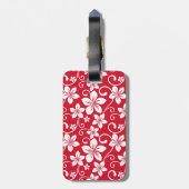 BLAUW HAWAII (RED) BAGAGELABEL (Achterkant verticaal)