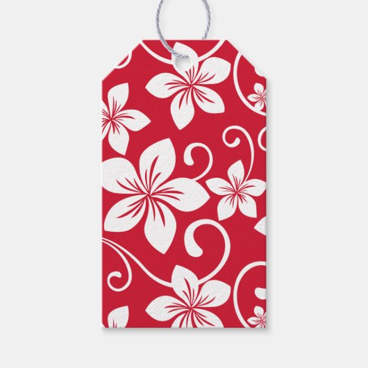 BLAUW HAWAII (RED) CADEAULABEL (Voorkant)