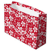 BLAUW HAWAII (RED) GROOT CADEAUZAKJE (Achterkant Gekanteld)
