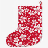 BLAUW HAWAII (RED) GROTE KERSTSOK (Achterkant)