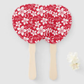BLAUW HAWAII (RED) HANDWAAIER (Voorkant en achterkant)