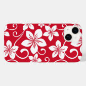 BLAUW HAWAII (RED) Hoesje-Mate iPhone CASE (Achterkant (horizontaal))