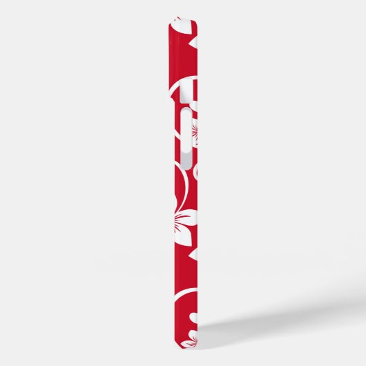 BLAUW HAWAII (RED) Hoesje-Mate iPhone CASE (Achterkant / Links)