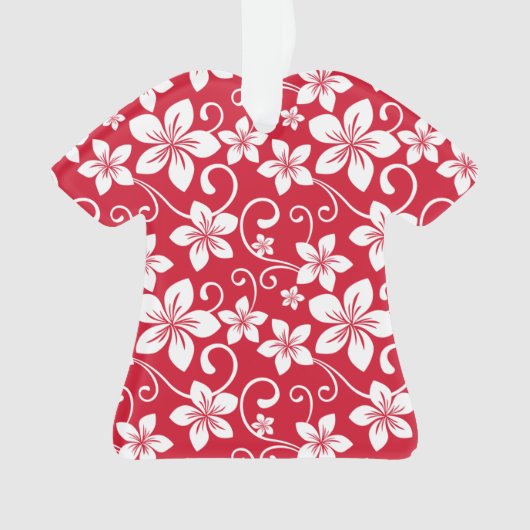 BLAUW HAWAII (RED) ORNAMENT (voorkant)