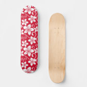 BLAUW HAWAII (RED) PERSOONLIJK SKATEBOARD (Voorkant)