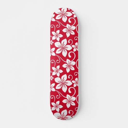 BLAUW HAWAII (RED) PERSOONLIJK SKATEBOARD (Voorkant)