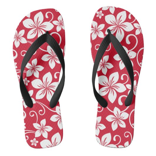 BLAUW HAWAII (RED) TEENSLIPPERS (Voetbed)