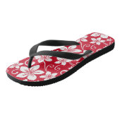 BLAUW HAWAII (RED) TEENSLIPPERS (Schuin)