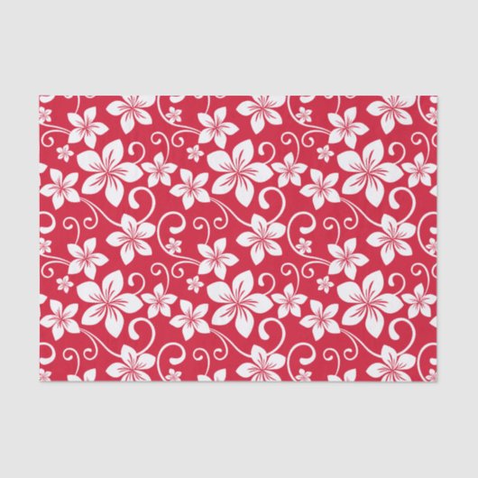 BLAUW HAWAII (RED) TISSUEPAPIER (Voorkant)