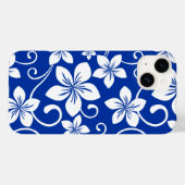 BLAUW HAWAII (ROYAL BLUE) Hoesje-Mate iPhone CASE (Achterkant (horizontaal))