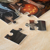 Blauw Heeler Halloween Spoken Legpuzzel (Zijkant)