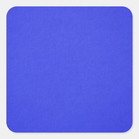 Blauw, helder vierkante sticker (Voorkant)