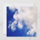 Blauw Hemel Kunst Fotografie Professioneel Minimal Save The Date (Achterkant)