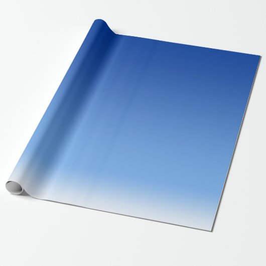 Blauw hemelachtergrondpapier 30 inch hoog cadeaupapier (Uitgerold)