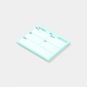 Blauw hemelboom voor persoonlijke feestdagen post-it® notes (Schuin)