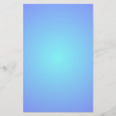 Blauw hemelkleuren gradiënt Aqua Blues Briefpapier (Voorkant)