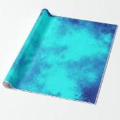 Blauw hemelpapier cadeaupapier (Uitgerold)