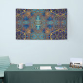 Blauw hemels scroll achtergrond Youtube selfies Spandoek (Beurs)