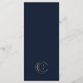 Blauw hemelse bruiloft menu (Achterkant)