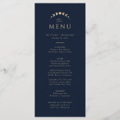 Blauw hemelse bruiloft menu (Voorkant)