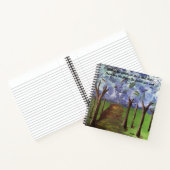 Blauw herfstbos notitieboek (Binnen)