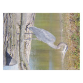 Blauw Heron tafelkleed (Voorkant (Horizontaal))