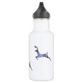 Blauw Herten Custom Waterfles (532 ml), Wit (Rechts)