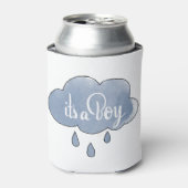 Blauw Het is een jongen kalligrafie Het is een jon Blikjeskoeler (Blikje Voorkant)