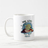 Blauw Het is oke birdy Mona Nanalan mok (Links)