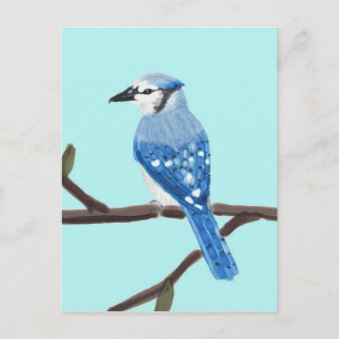 Blauw het Schilderen van de Waterverf van de Briefkaart