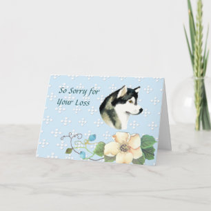 Blauw het van Alaska van Malamute ~ met Witte Kaart