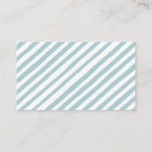 Blauw heteluchtballon baby shower dank u kaart (Achterkant)